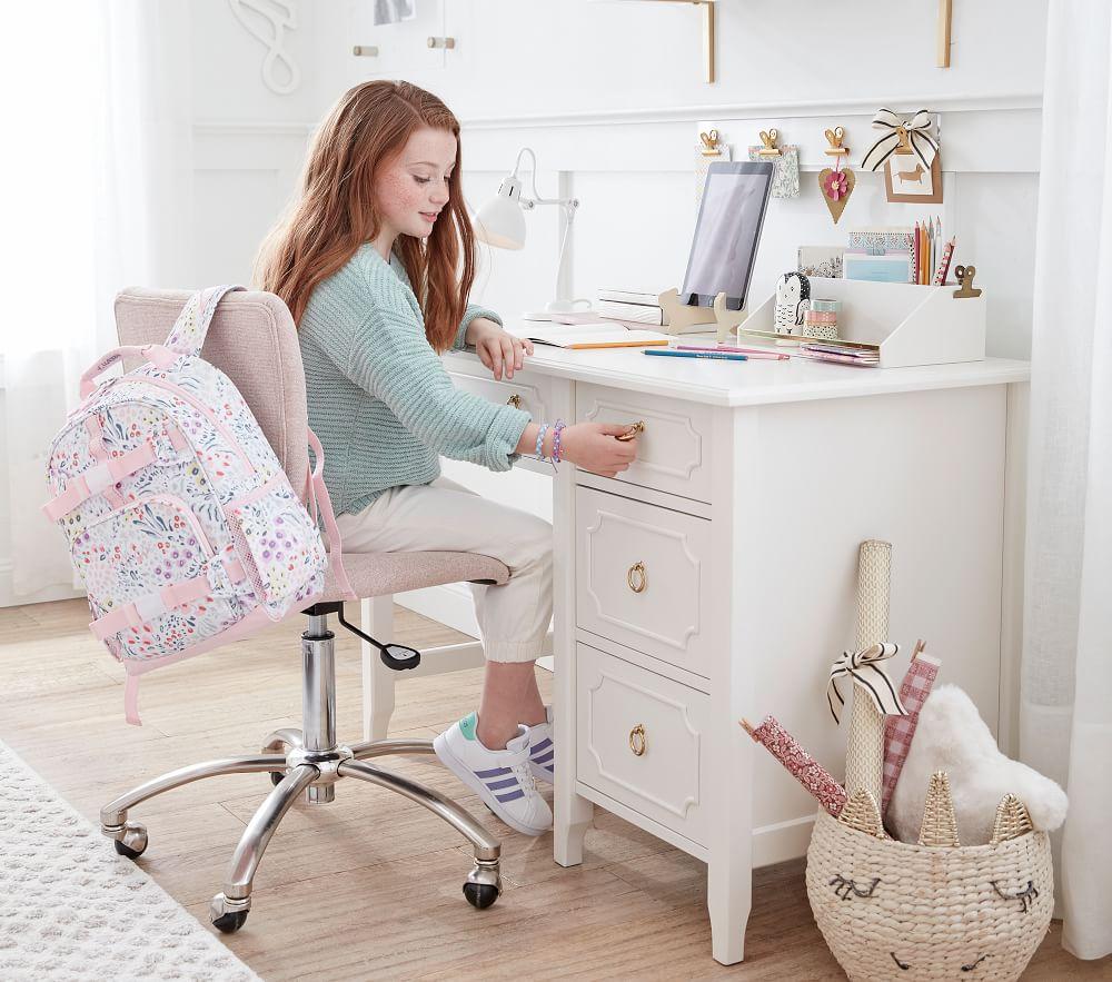 Square Upholstered 5 Leg Desk Chair Pottery Barn Kids Australia